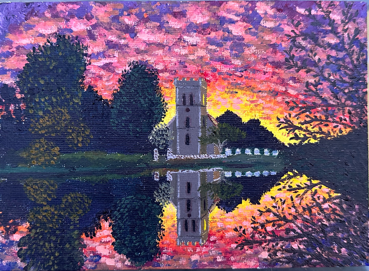 Postcard From The Deans: Sunrise over Falmer Pond