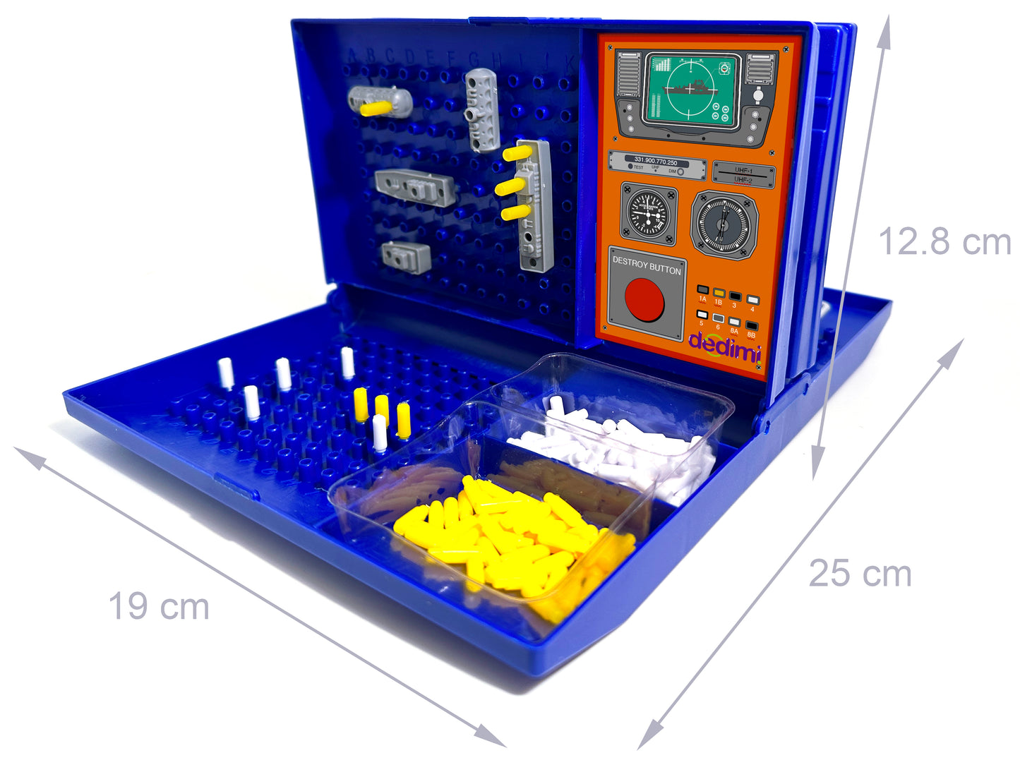 Sea battle board game for kids - Traditional strategy board games with battleships, submarine and aircraft carrier toy