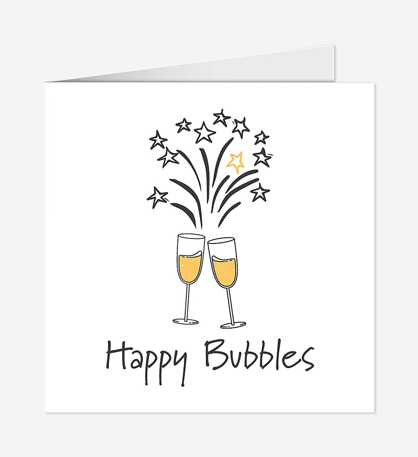 Happy Bubbles Birthday Card - Birthday Card for Him Her Men Women - Celebration Congratulations - Birthday Card with Envelope